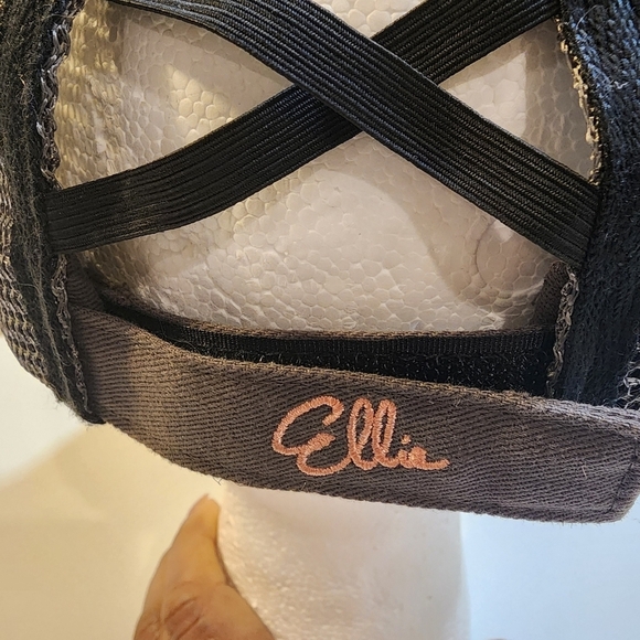 ELLIE women's Gray Mesh adjustable Athletic baseball cap One size Fits m… - Picture 9 of 11